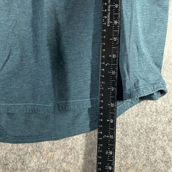 Lululemon Spincity Top Womens 6 Cycling Half Zip 3/4 Sleeve Turquoise Athletic - Picture 7 of 8